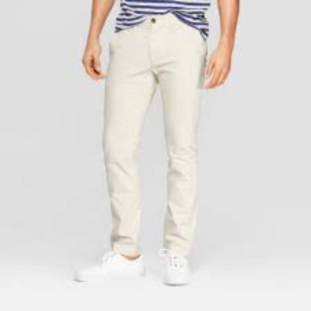 Slim Straight Flex Chino White Skinny Jeans